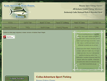 Tablet Screenshot of coibadventure.com